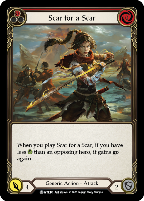 Scar for a Scar (Red) [U-WTR191] (Welcome to Rathe Unlimited)  Unlimited Rainbow Foil-2