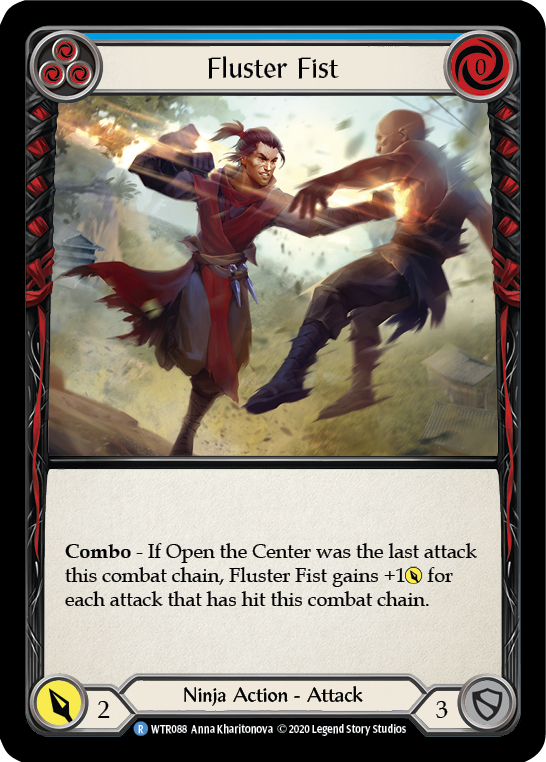 Fluster Fist (Blue) [U-WTR088] (Welcome to Rathe Unlimited)  Unlimited Rainbow Foil-2