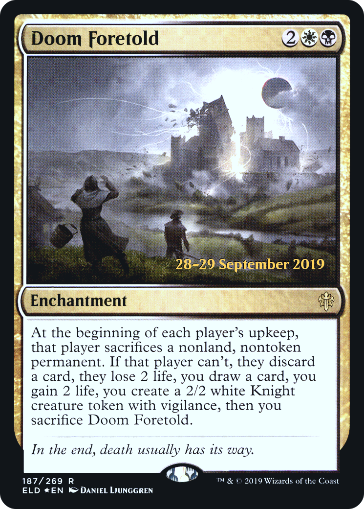 Doom Foretold [Throne of Eldraine Prerelease Promos]-1
