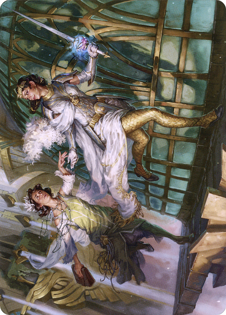 Daring Escape // Daring Escape (ASNC-018) - New Capenna Art Series (Borderless) Foil-3