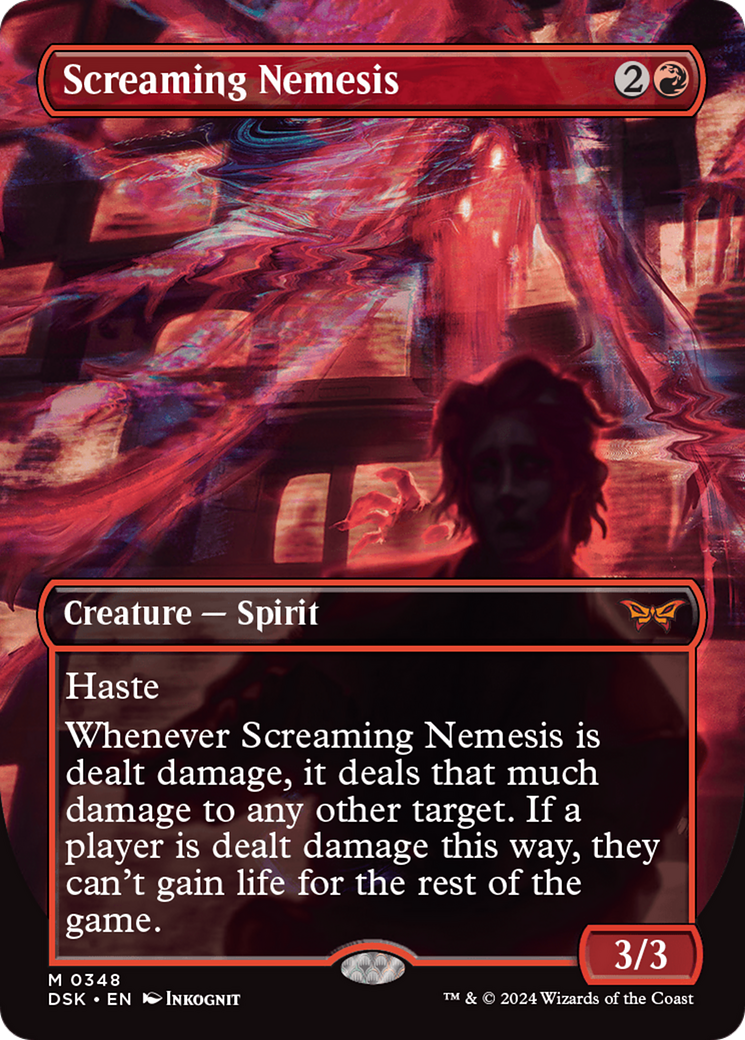 Screaming Nemesis (Borderless) [Duskmourn: House of Horror]-1