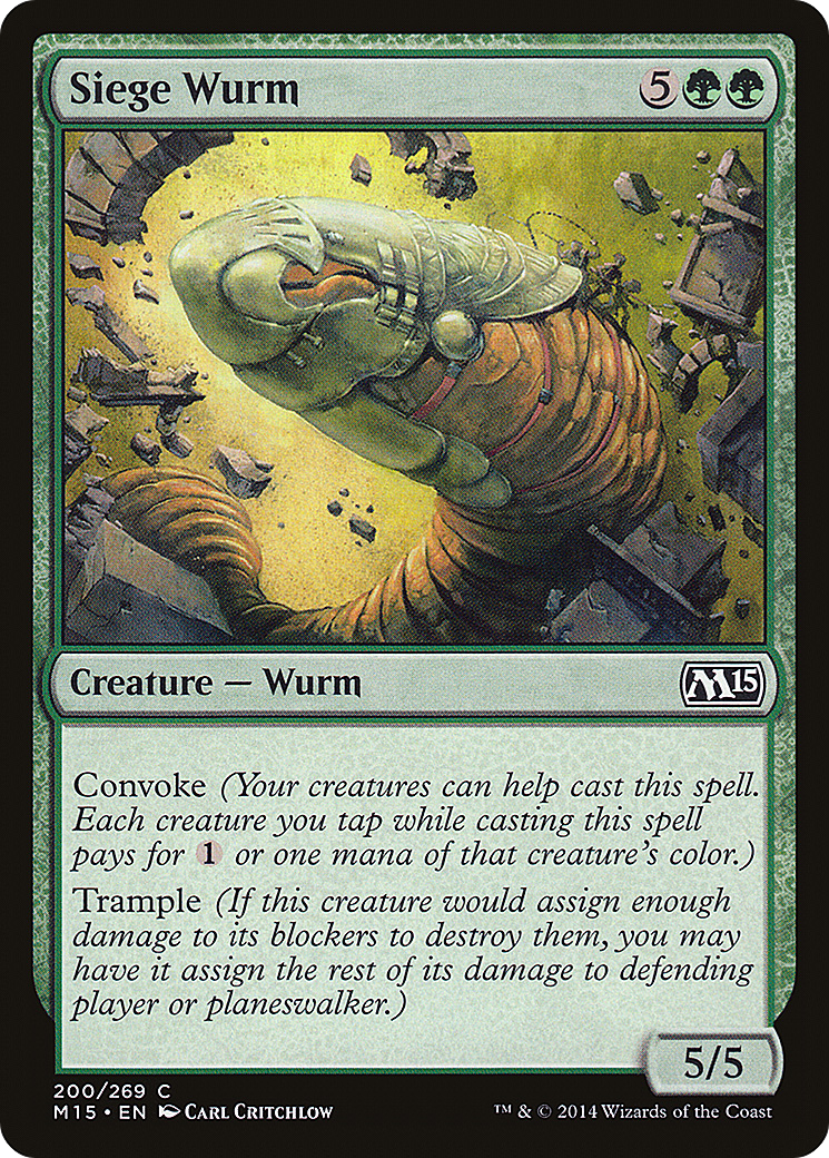 Siege Wurm [Magic 2015]-1