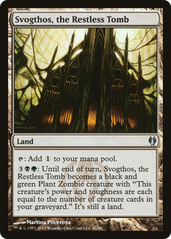 Svogthos, the Restless Tomb [Duel Decks: Izzet vs. Golgari]-1