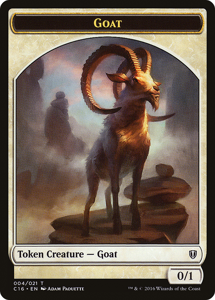 Goat // Thopter Double-Sided Token [Commander 2016 Tokens]-3