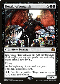 Herald of Anguish [Aether Revolt Prerelease Promos]-1