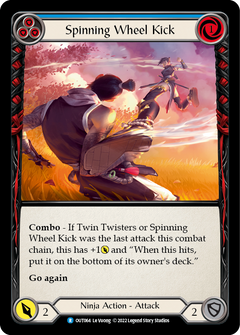 Spinning Wheel Kick (Blue) [OUT064] (Outsiders)  Rainbow Foil-1