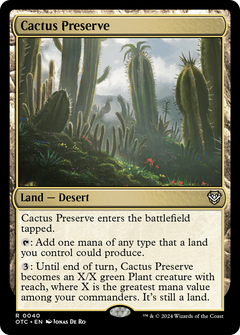Cactus Preserve [Outlaws of Thunder Junction Commander]-1