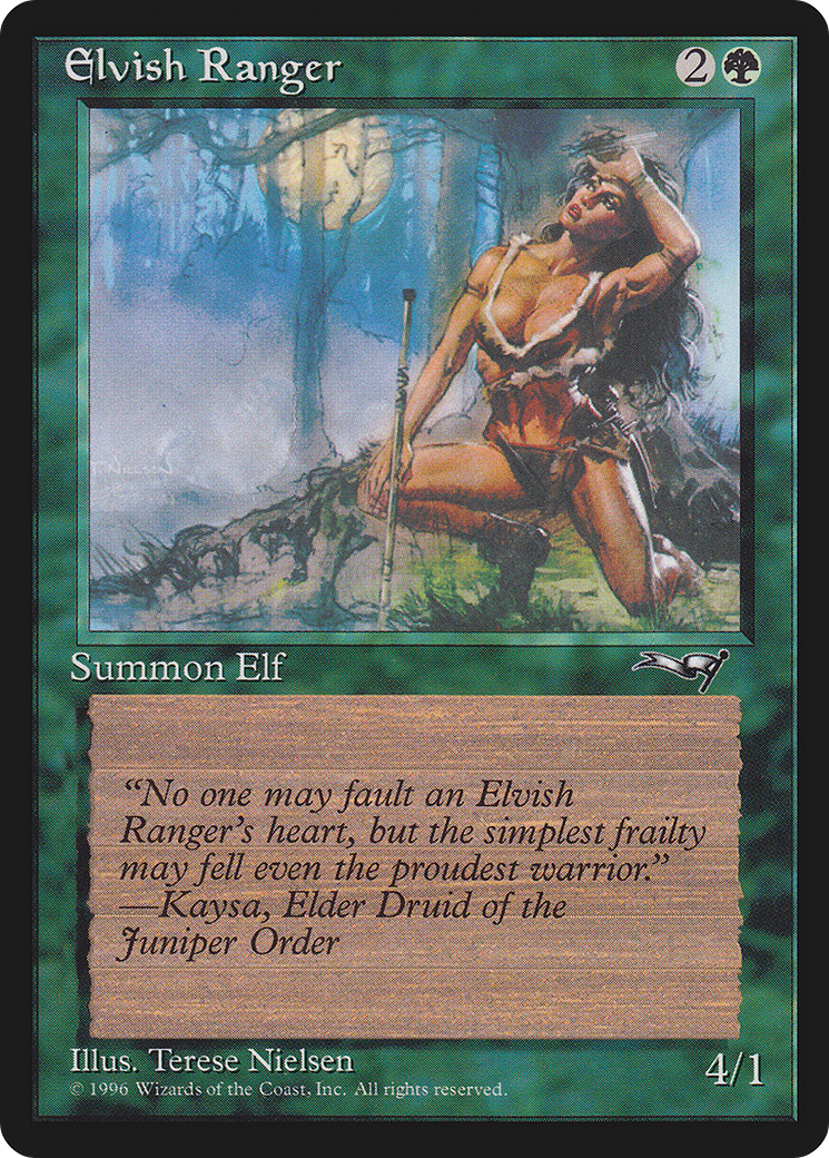 Elvish Ranger (Moon Background) [Alliances]-1