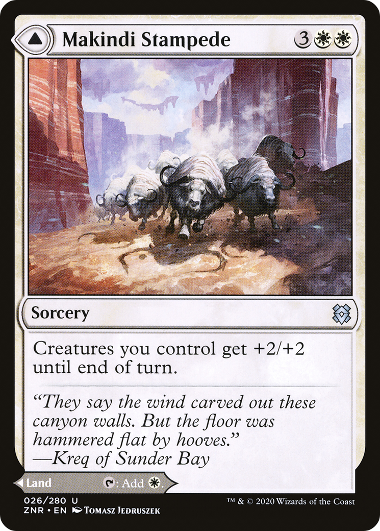 Makindi Stampede // Makindi Mesas [Zendikar Rising]-3