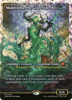 Muldrotha, the Gravetide (Showcase) (Fracture Foil) (Japanese) [Foundations]-1