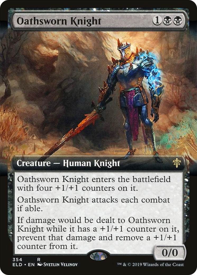 Oathsworn Knight (Extended Art) [Throne of Eldraine]-1