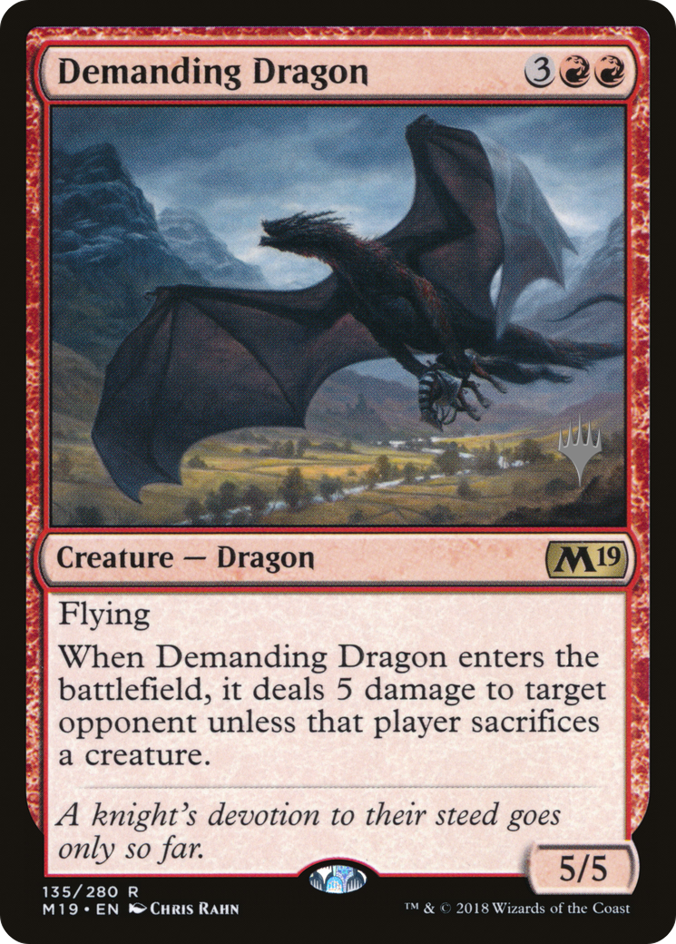 Demanding Dragon (Promo Pack) [Core Set 2019 Promos]-1