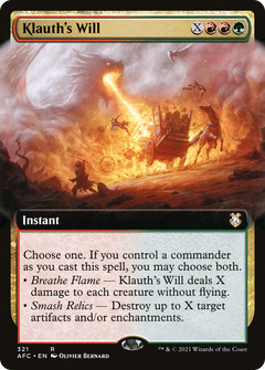 Klauth's Will (Extended Art) [Dungeons & Dragons: Adventures in the Forgotten Realms Commander]-1