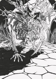 Thrun, Breaker of Silence Art Card [Phyrexia: All Will Be One Art Series]-1