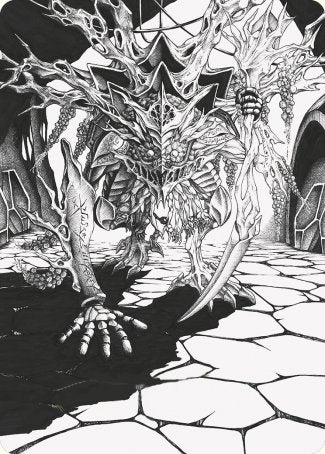 Thrun, Breaker of Silence Art Card [Phyrexia: All Will Be One Art Series]-1