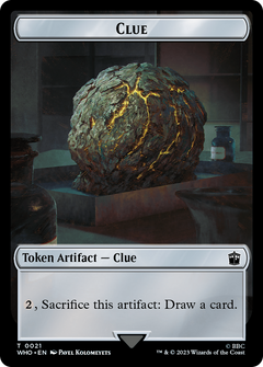 Human Rogue // Clue (0021) Double-Sided Token [Doctor Who Tokens]-2