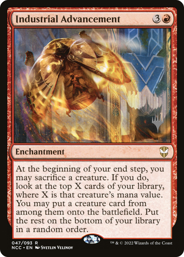 Industrial Advancement (Promo Pack) [Streets of New Capenna Commander Promos]-1