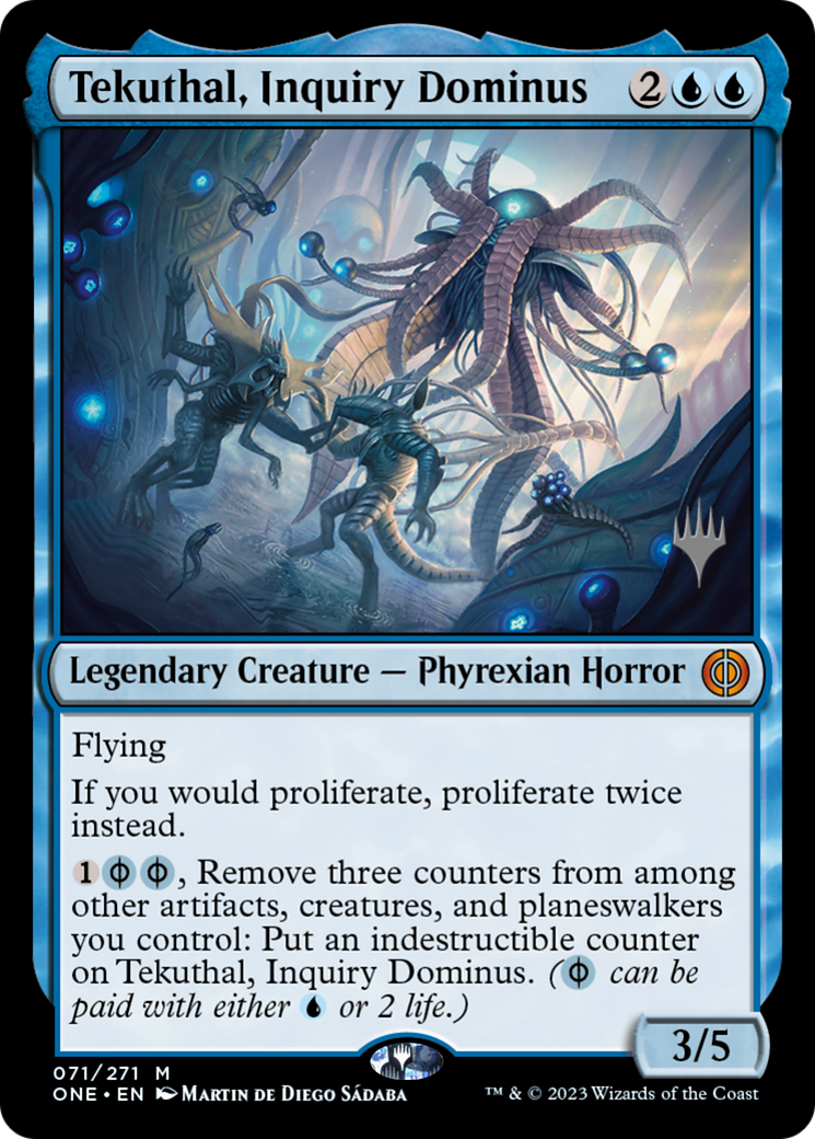 Tekuthal, Inquiry Dominus (Promo Pack) [Phyrexia: All Will Be One Promos]-1