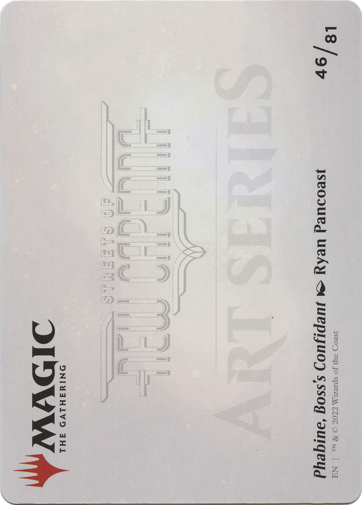 Phabine, Boss's Confidant // Phabine, Boss's Confidant (ASNC-046) - New Capenna Art Series (Borderless) Foil-2