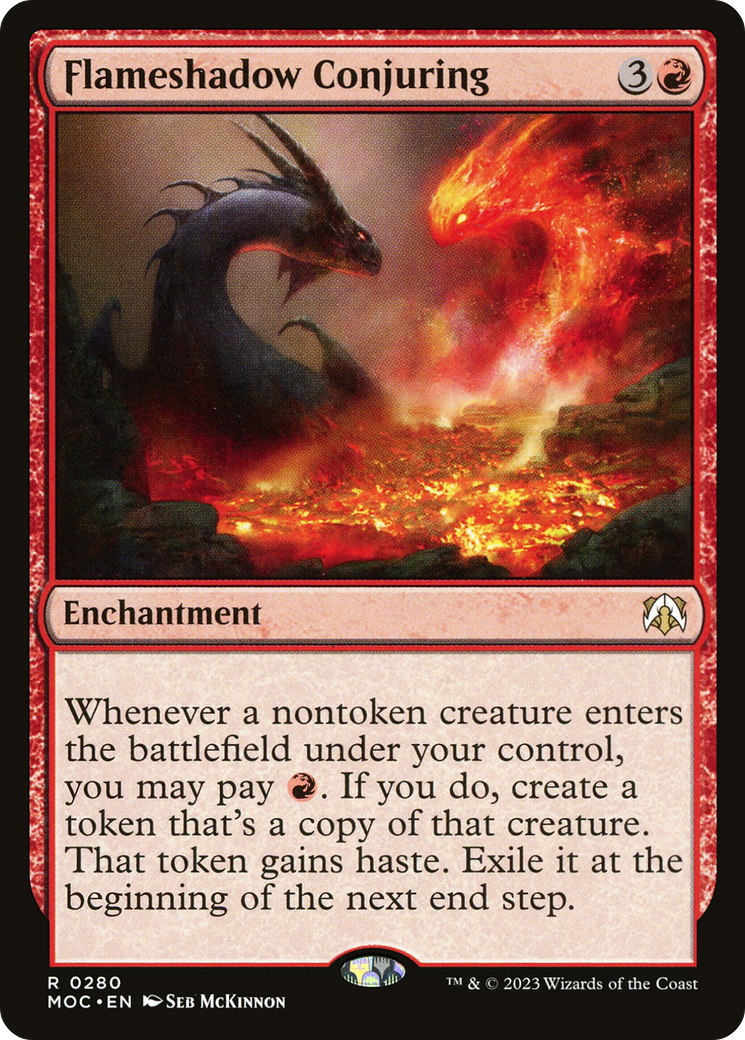 Flameshadow Conjuring [March of the Machine Commander]-1