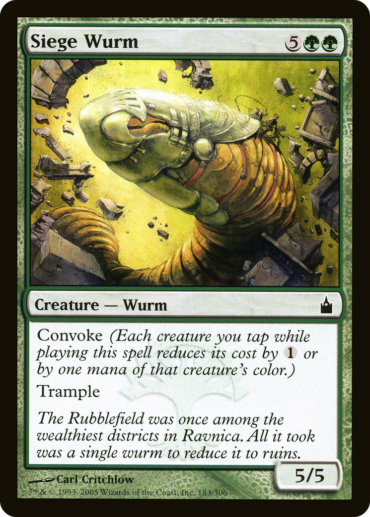 Siege Wurm [Ravnica: City of Guilds]-1
