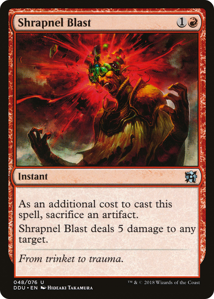 Shrapnel Blast [Duel Decks: Elves vs. Inventors]-1