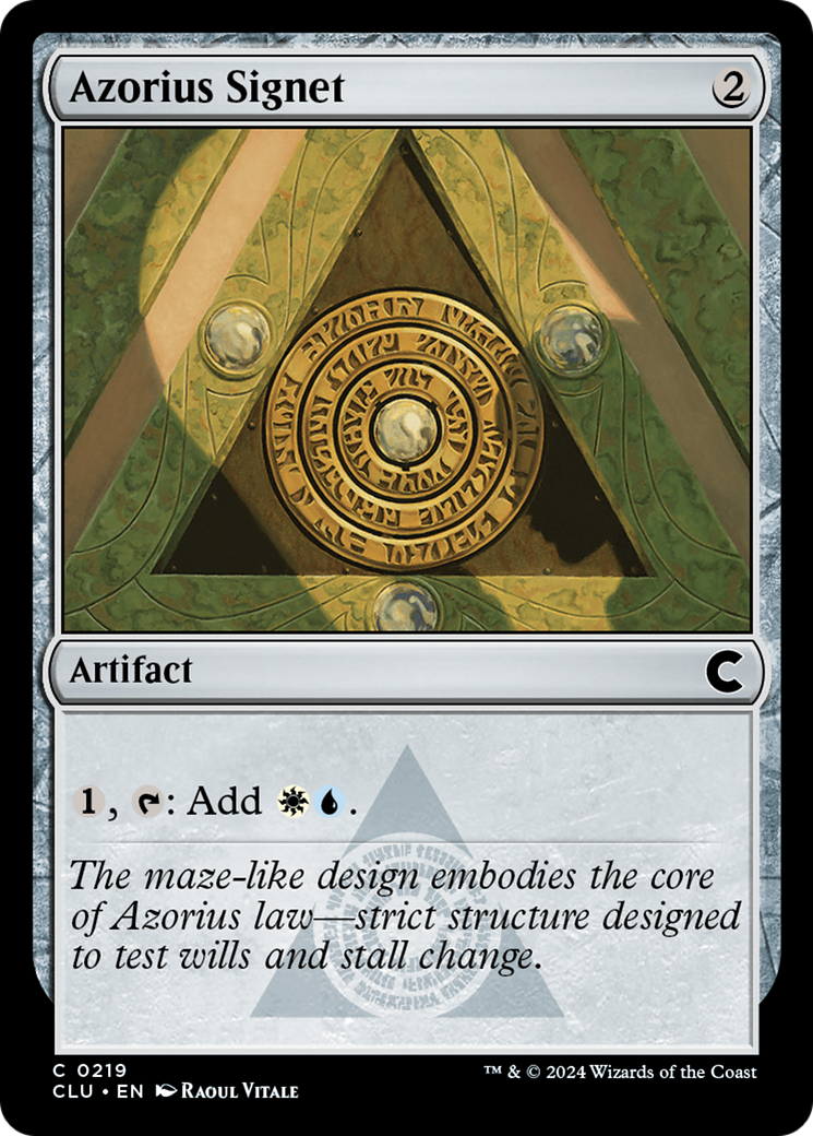 Azorius Signet [Ravnica: Clue Edition]-1