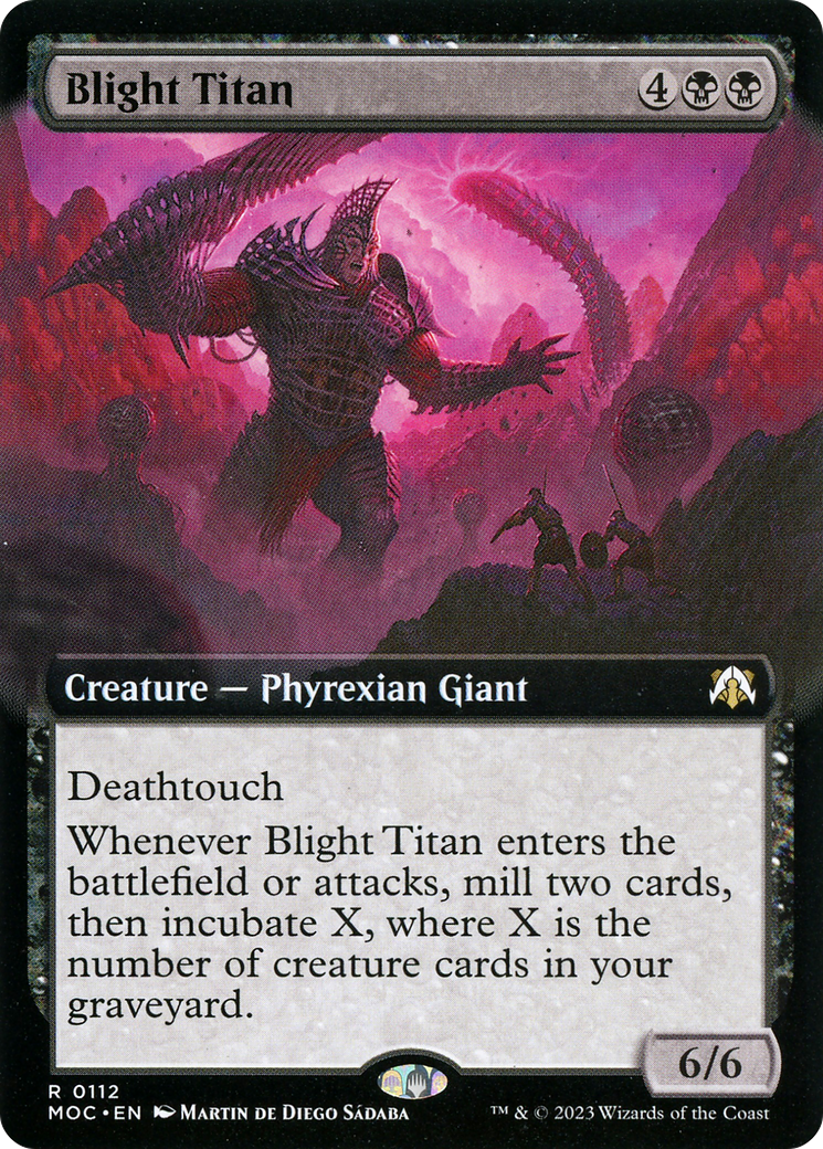 Blight Titan (Extended Art) [March of the Machine Commander]-1