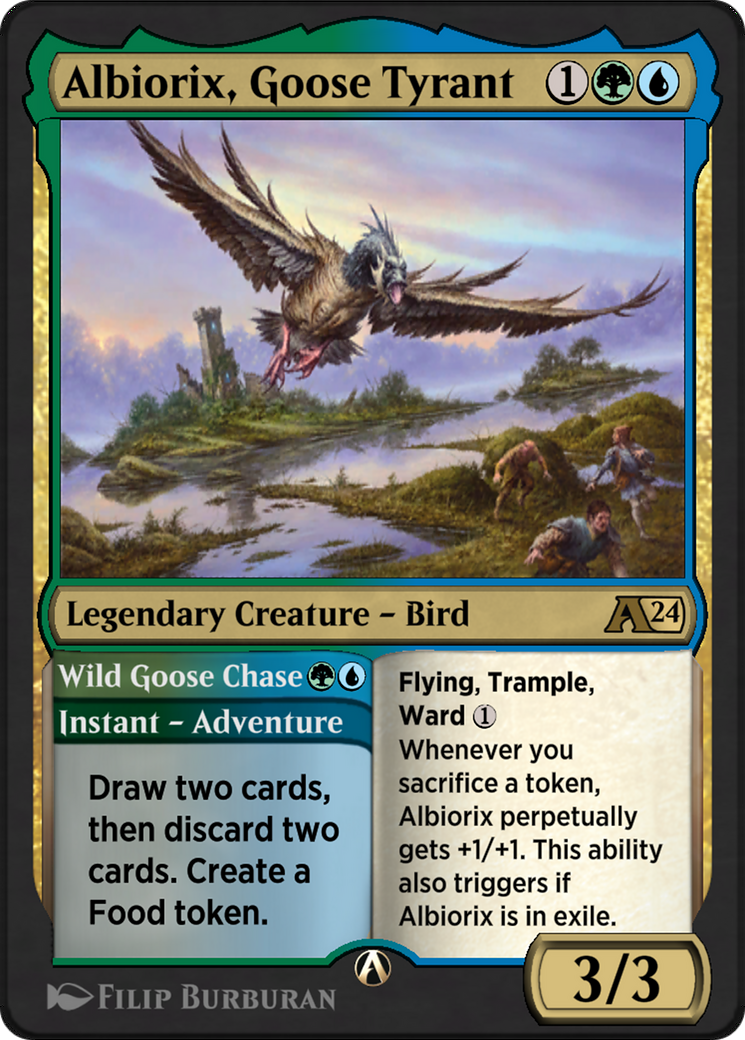 Albiorix, Goose Tyrant // Wild Goose Chase (YOTJ-019) - Alchemy: Outlaws of Thunder Junction-1