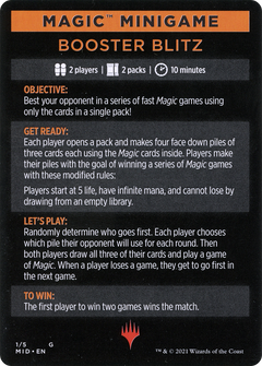 Booster Blitz (MMID-001) - Innistrad: Midnight Hunt Minigames-1