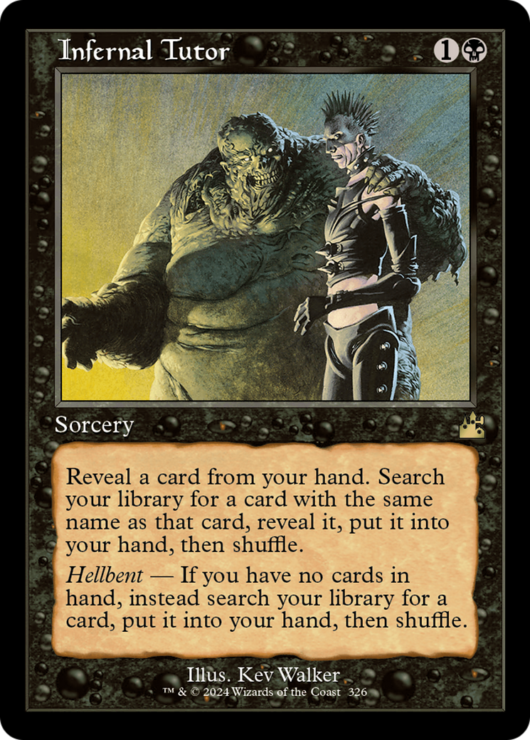Infernal Tutor (Retro Frame) [Ravnica Remastered]-1
