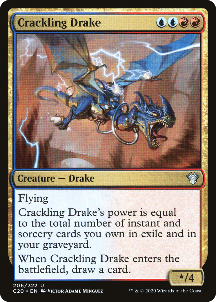 Crackling Drake [Commander 2020]-1