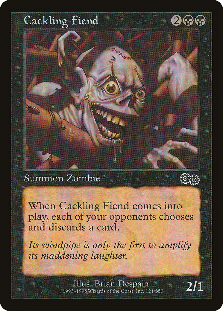 Cackling Fiend [Urza's Saga]-1