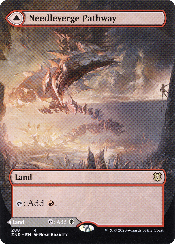 Needleverge Pathway // Pillarverge Pathway (Borderless Alternate Art) [Zendikar Rising]-3