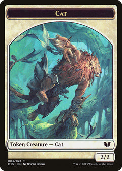 Spirit (023) // Cat Double-Sided Token [Commander 2015 Tokens]-2