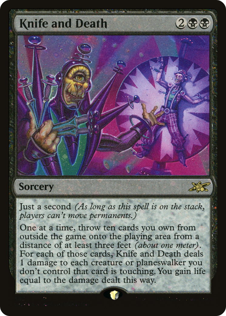 Knife and Death (Galaxy Foil) [Unfinity]-1