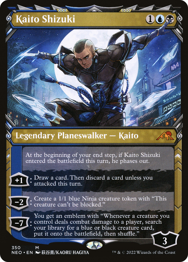 Kaito Shizuki (Showcase Ninja) [Kamigawa: Neon Dynasty]-1
