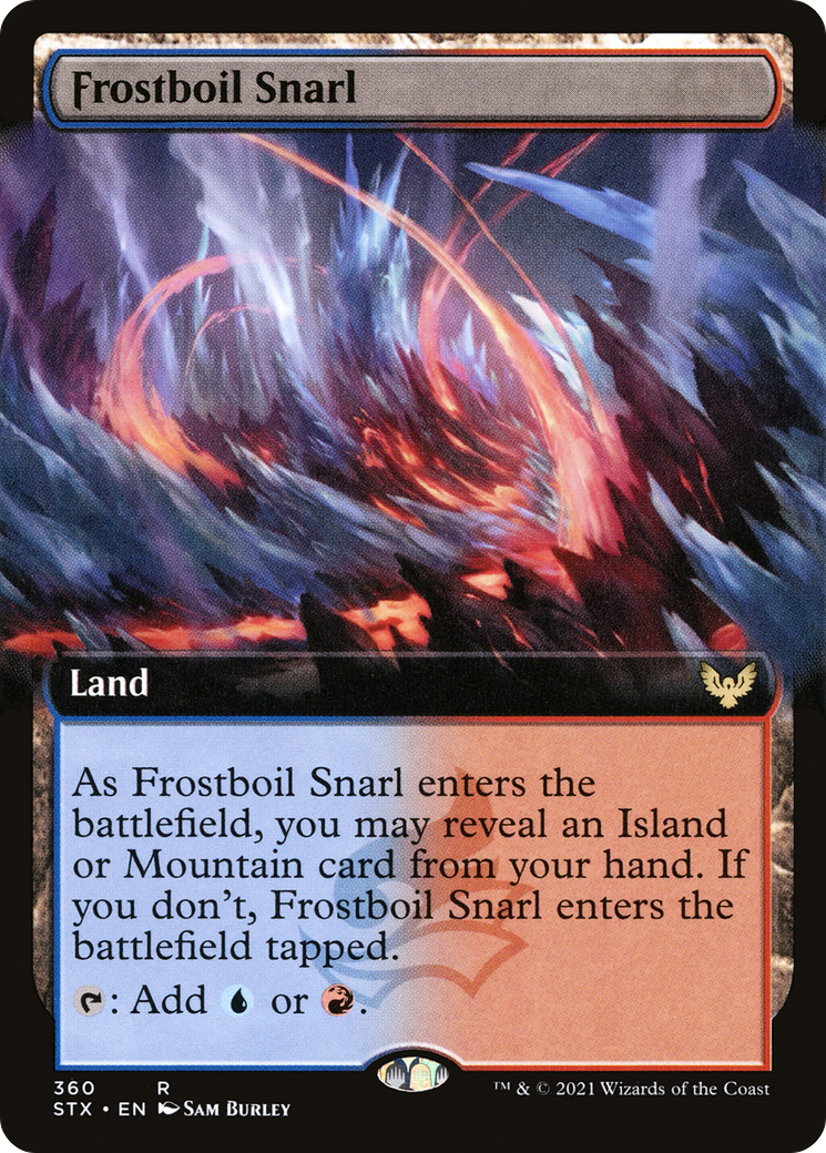 Frostboil Snarl (Extended Art) [Strixhaven: School of Mages]-1