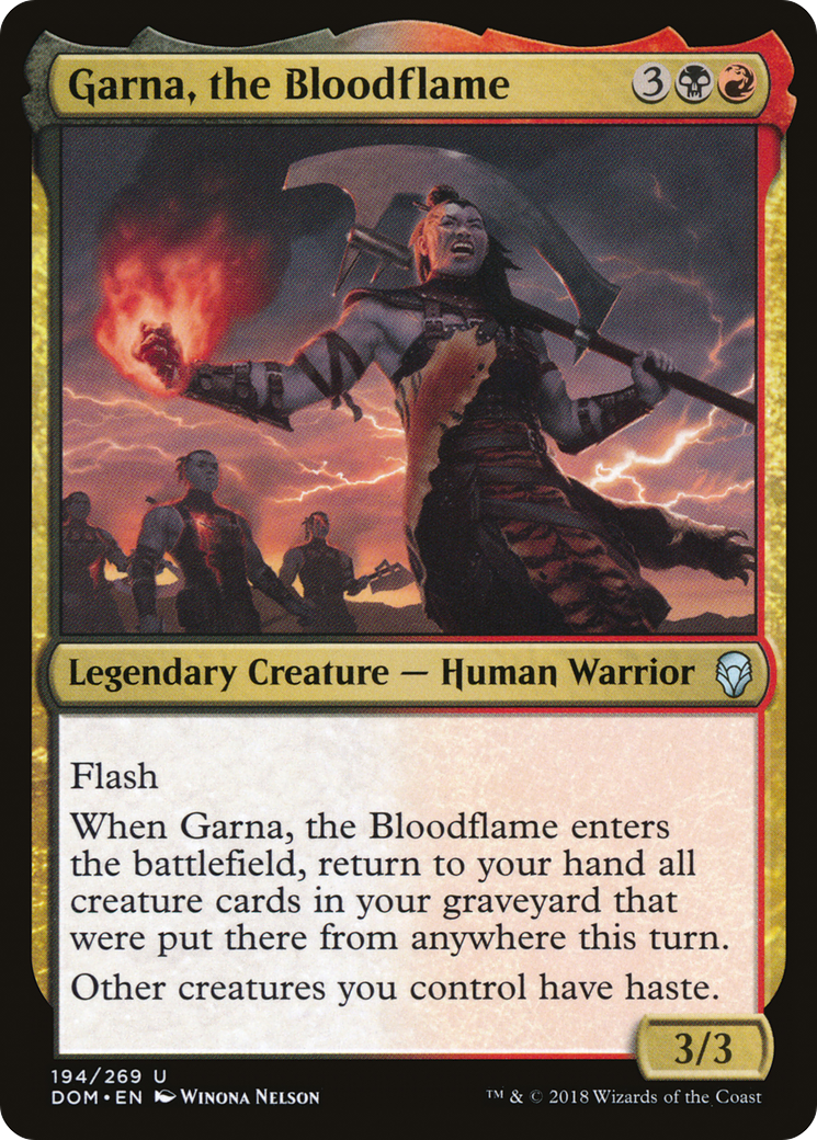 Garna, the Bloodflame [Dominaria]-1