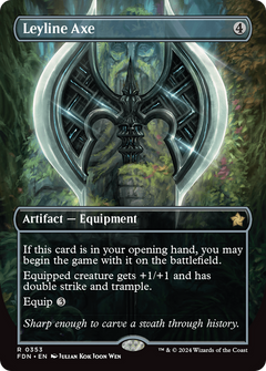 Leyline Axe (Borderless) [Foundations]-1