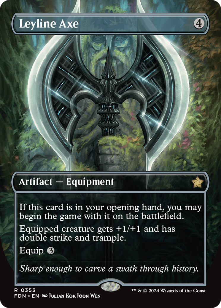 Leyline Axe (Borderless) [Foundations]-1