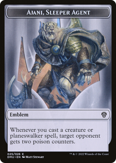 Ajani, Sleeper Agent Emblem (TDMU-025) - Dominaria United Tokens Foil-1