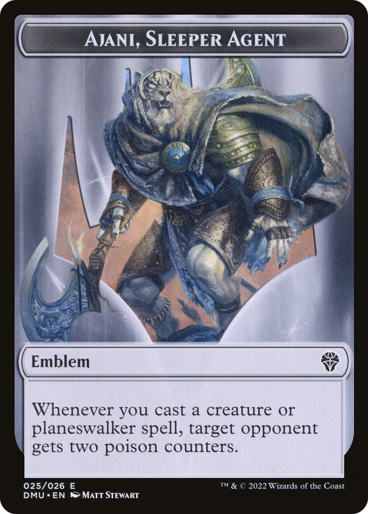 Ajani, Sleeper Agent Emblem (TDMU-025) - Dominaria United Tokens Foil-1