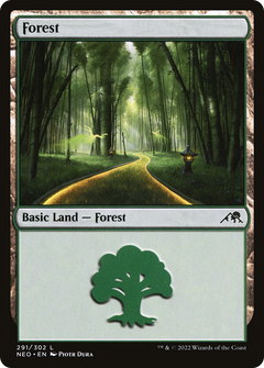 Forest (291) [Kamigawa: Neon Dynasty]-1