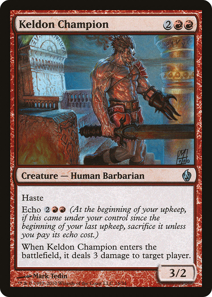 Keldon Champion [Premium Deck Series: Fire and Lightning]-1