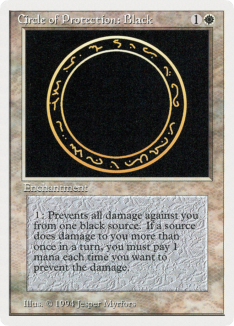 Circle of Protection: Black [Summer Magic / Edgar]-1