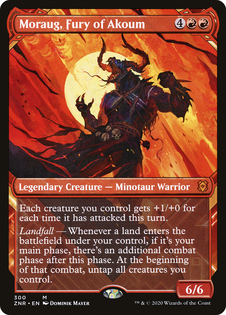 Moraug, Fury of Akoum (Showcase) [Zendikar Rising]-1