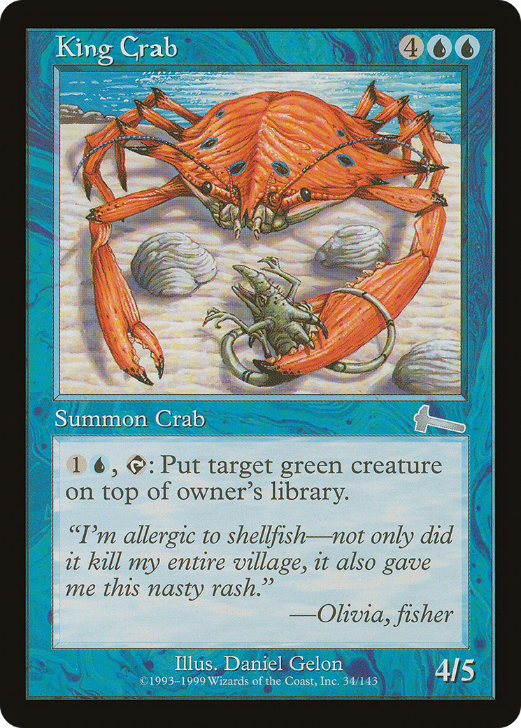 King Crab [Urza's Legacy]-1