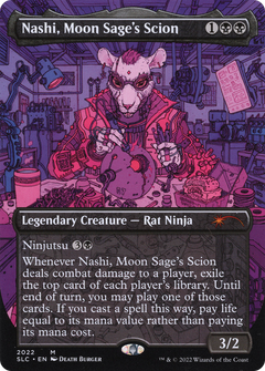 Nashi, Moon Sage's Scion (Borderless) [Secret Lair Countdown Kit]-1