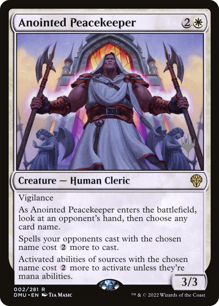 Anointed Peacekeeper (Promo Pack) [Dominaria United Promos]-1